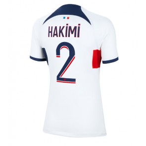 Paris Saint-Germain Achraf Hakimi #2 Koszulka Wyjazdowych Kobiety 2023-24 Krótki Rękaw